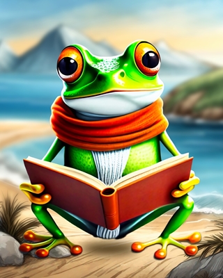 The reading frog