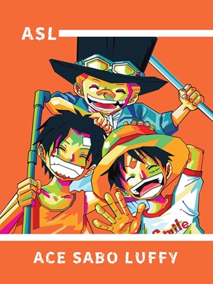 Ace Sabo Luffy In Wpap 