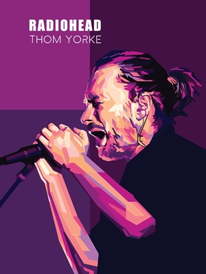 Thom Yorke In Wpap Pop Art