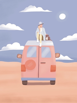 Van life in the desert