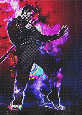 Elvis Presley Abstract Style