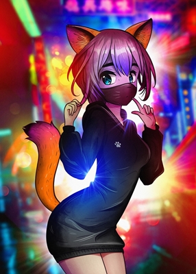 Cute Anime Cat Girl