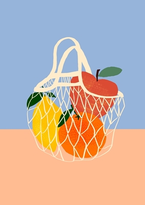 Obst im Einkaufsnetz