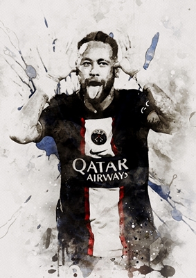Neymar PSG Painting