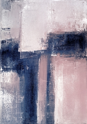 Pink blue abstract