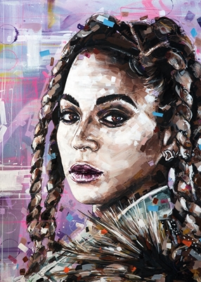 Beyonce Knowles painting