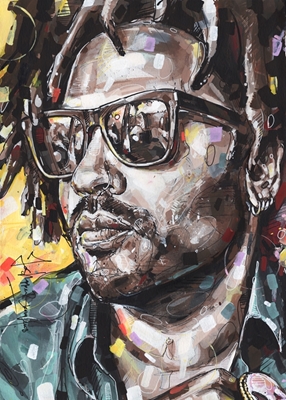 Lenny Kravitz painting