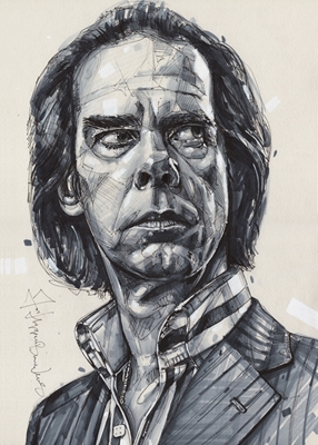 Nick Cave painting