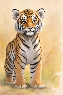 Junger Tiger in der Wildnis
