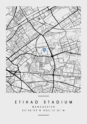 MAP OF ETIHAD STADIUM