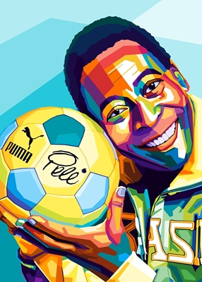 Pele Footballer Legend Pop Art