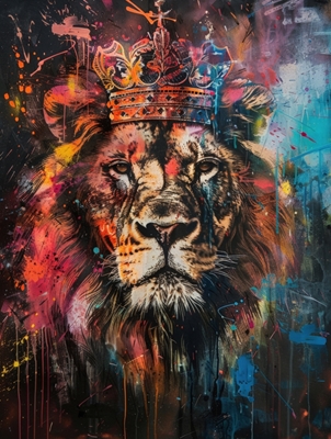 Félin royal : Lion couronné