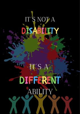 Plakat - Det er ikke en funksjonshemming