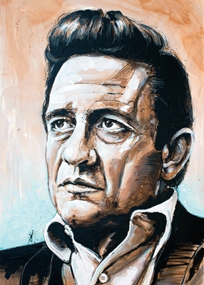 Johnny Cash målning