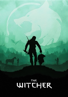 The Witcher minimalistiske plakat 