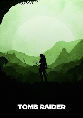 Tomb Raider minimalistisk plakat