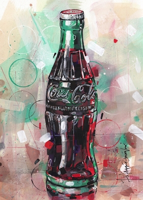 Cola dricka målning