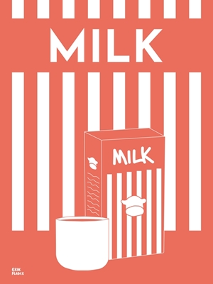 Mjölk Röd/Vit