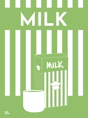 Mjölk - Grön/Vit