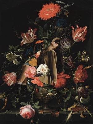 Vanitas Collage "Das Blühen" 