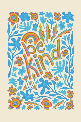 BE KIND Kindness Flower Quote