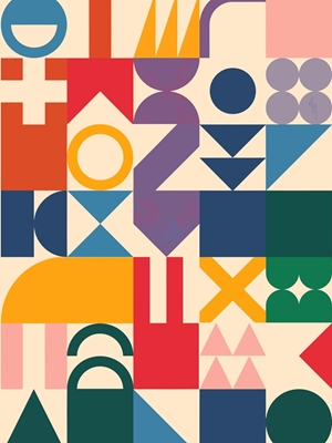Moderne abstracte poster