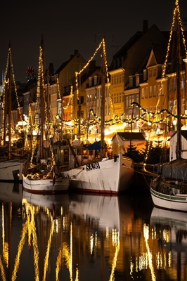 Julelys i Nyhavn