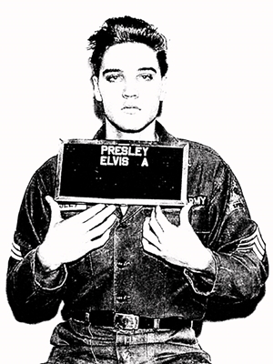 Elvis Presley Fahndungsfoto 