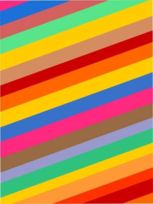 Rainbow retro farverigt mønster