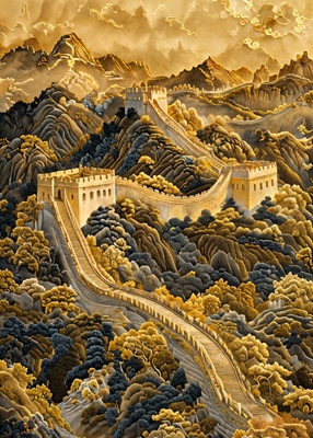 Zlatá Velká čínská zeď