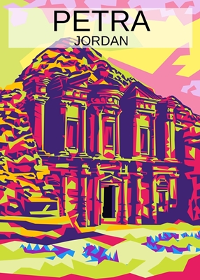 Monument Petra av Jordania