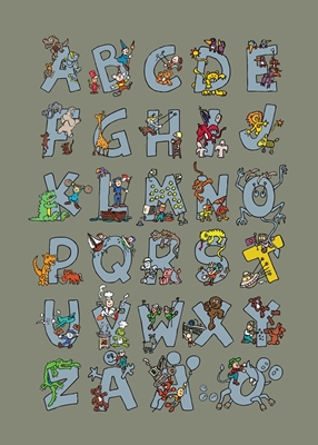 Marins gris alphabet