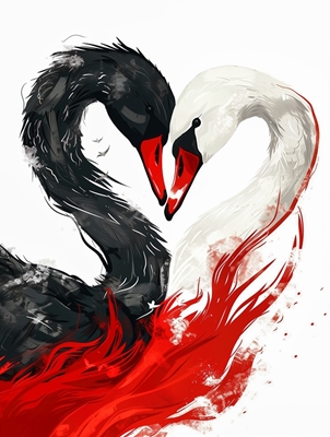 Swan amor com coração