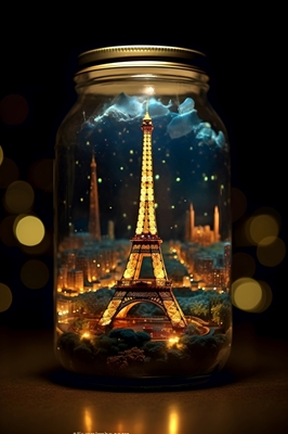 Eiffelturm im Glas