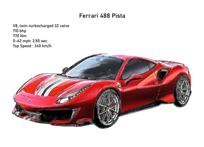 Ferrari 488 Pišta