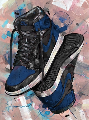 Uppochnervänd Sneaker Jordan1