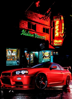 Nissan Skyline Red