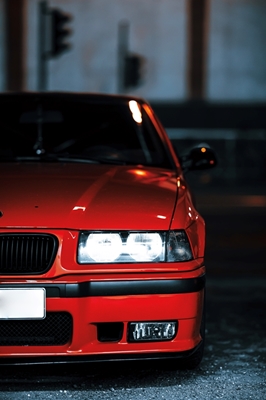 BMW E 36 Červená