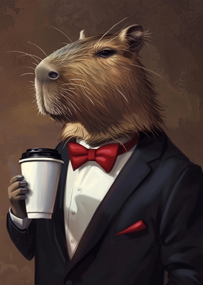 Kapybara och kaffe