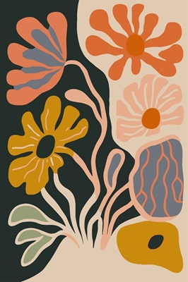Blumen Boho Illustration