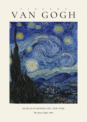 Van Gogh Den stjerneklare nat 1889