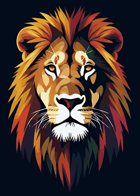 Løve Pop Art