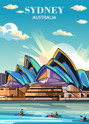 Rejseplakat Sydney Australien