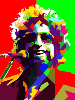 Bob Dylan Folk Singer Pop Art