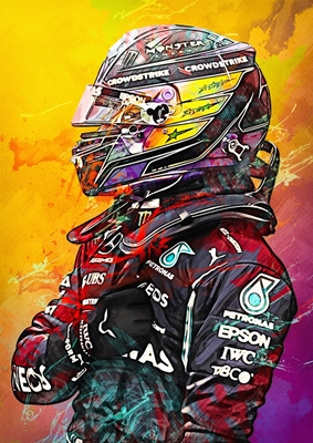 Pintura de Lewis Hamilton