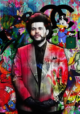 pop-taide Weeknd Juliste 