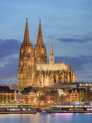 Cathédrale de Cologne le soir