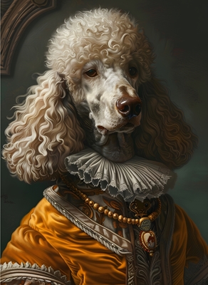 poodle dog Renaissance style