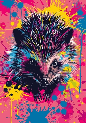 hedgehogs pop art 