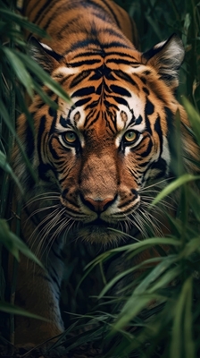 De waakzame ogen van de jungle